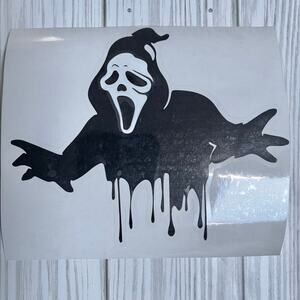 Halloween Car Decal, Scary Movie Decal, PC Decal, Laptop Decal, Funny Decal